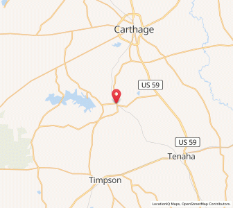 Map of Gary City, Texas