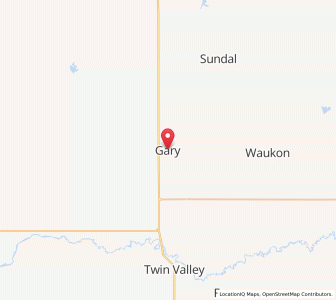 Map of Gary, Minnesota