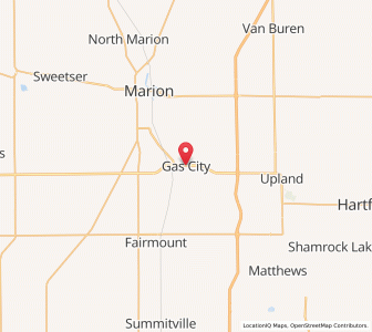 Map of Gas City, Indiana