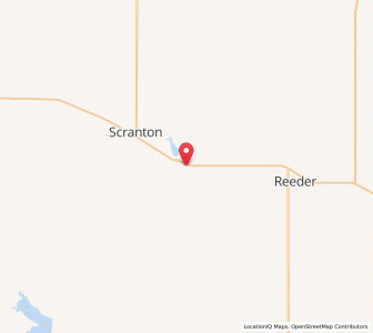 Map of Gascoyne, North Dakota