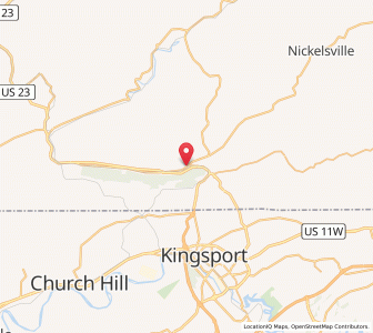 Map of Gate City, Virginia