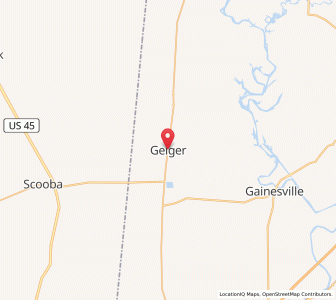 Map of Geiger, Alabama