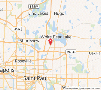 Map of Gem Lake, Minnesota