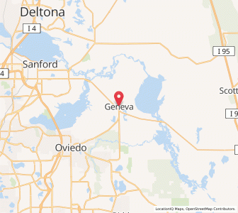 Map of Geneva, Florida