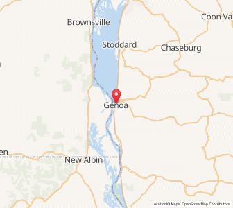 Map of Genoa, Wisconsin