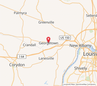 Map of Georgetown, Indiana