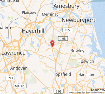 Map of Georgetown, Massachusetts