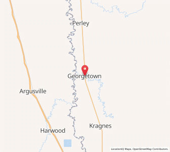 Map of Georgetown, Minnesota