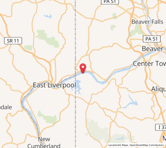 Map of Georgetown, Pennsylvania