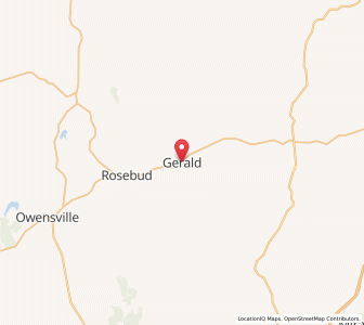 Map of Gerald, Missouri