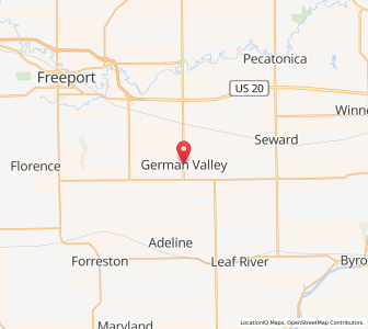 Map of German Valley, Illinois