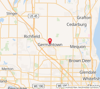 Map of Germantown, Wisconsin