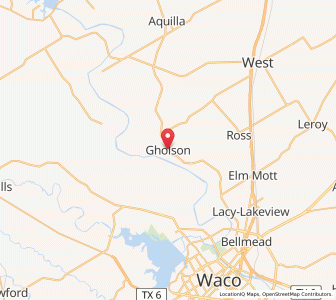 Map of Gholson, Texas