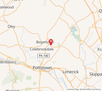 Map of Gilbertsville, Pennsylvania