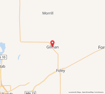 Map of Gilman, Minnesota
