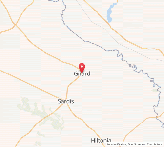 Map of Girard, Georgia