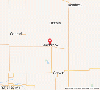Map of Gladbrook, Iowa