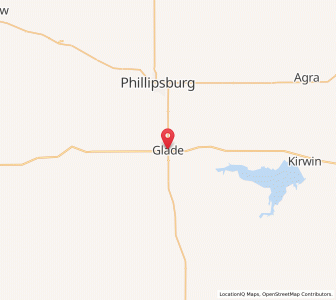 Map of Glade, Kansas