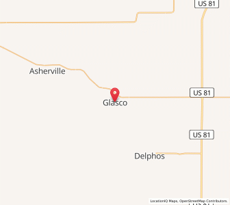 Map of Glasco, Kansas