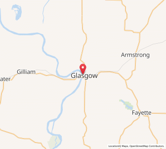 Map of Glasgow, Missouri