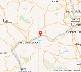 Map of Glasgow, Pennsylvania