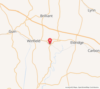 Map of Glen Allen, Alabama