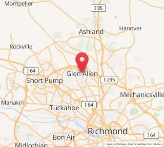 Map of Glen Allen, Virginia