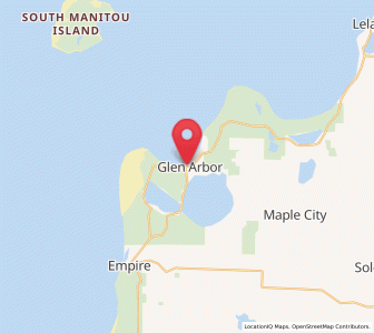 Map of Glen Arbor, Michigan