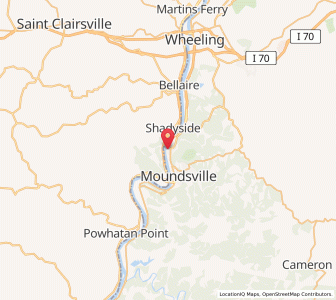 Map of Glen Dale, West Virginia