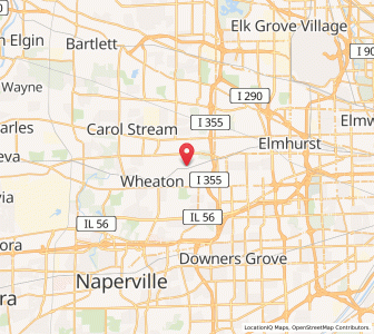 Map of Glen Ellyn, Illinois