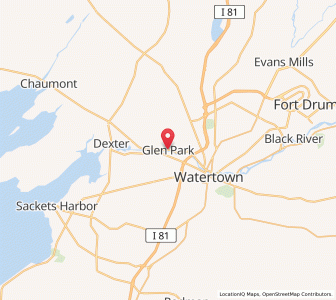 Map of Glen Park, New York