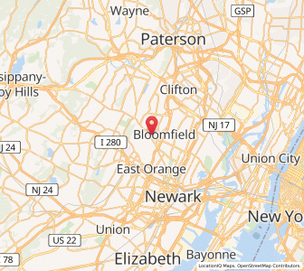 Map of Glen Ridge, New Jersey