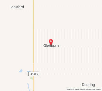 Map of Glenburn, North Dakota