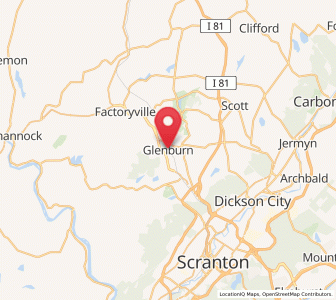 Map of Glenburn, Pennsylvania