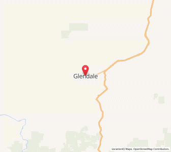 Map of Glendale, Oregon
