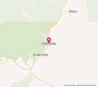 Map of Glendale, Utah