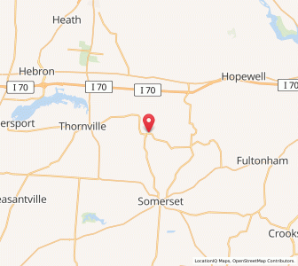 Map of Glenford, Ohio