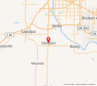 Map of Glenpool, Oklahoma