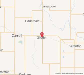 Map of Glidden, Iowa