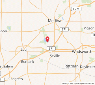 Map of Gloria Glens Park, Ohio