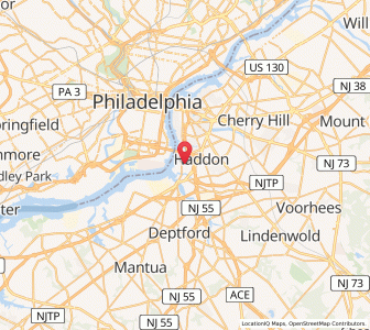 Map of Gloucester City, New Jersey