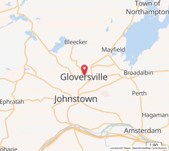Map of Gloversville, New York