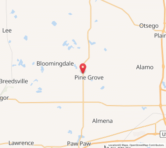 Map of Gobles, Michigan