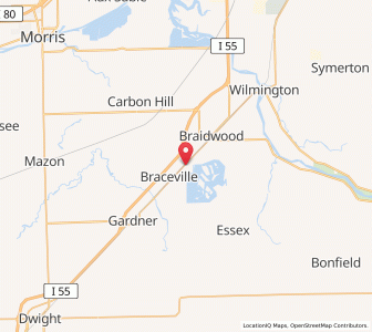 Map of Godley, Illinois