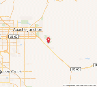 Map of Gold Canyon, Arizona