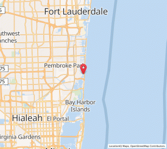 Map of Golden Beach, Florida