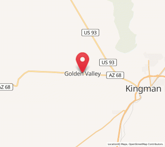 Map of Golden Valley, Arizona