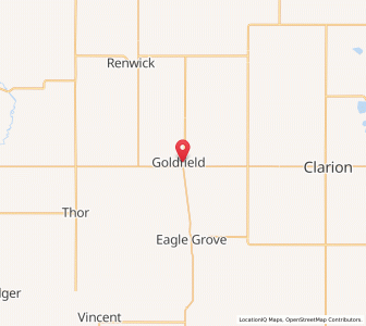 Map of Goldfield, Iowa