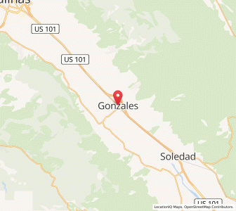 Map of Gonzales, California