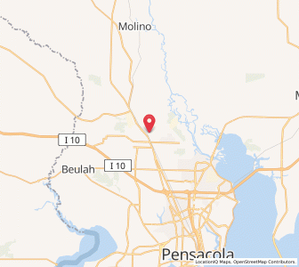 Map of Gonzalez, Florida